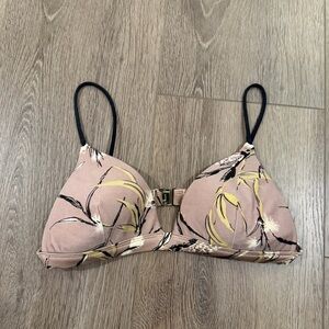Zimmermann brown white floral Bikini Top 1